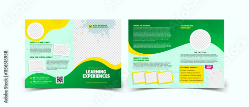 A highly versatile school admission flyer template suitable for all education related business. Create stunning leaflet on the fly and streamline your workflow with this easy to edit template.