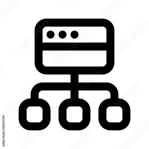sitemap line icon