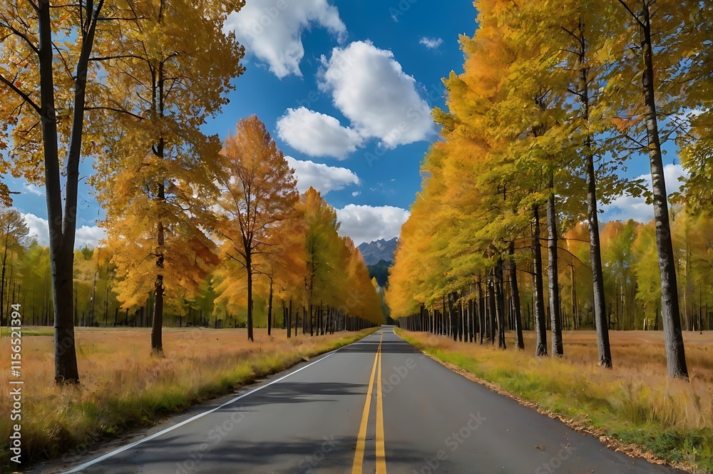A background of autumn nature with colorful leaves, trees, and flowers A background of autumn nature with colorful leaves, trees, and flowers