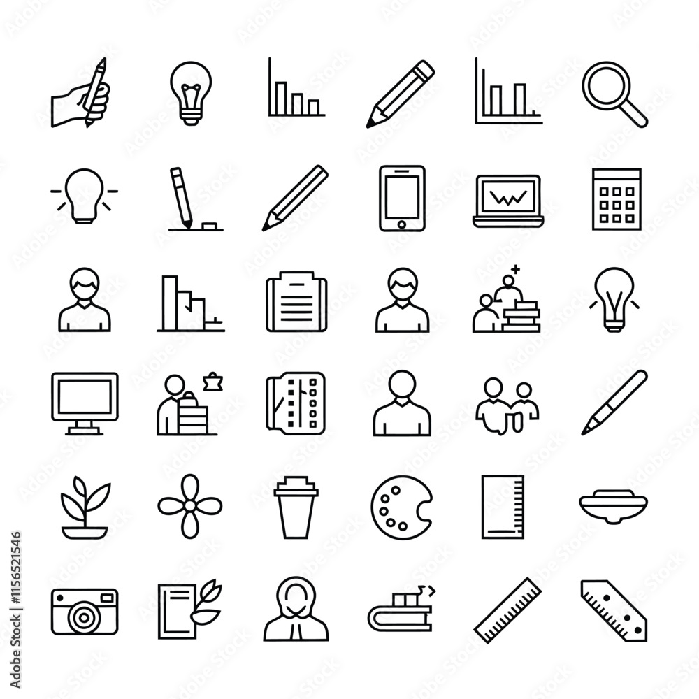 Graphic Design Icon Vector set Graphic Design Icon Vector set