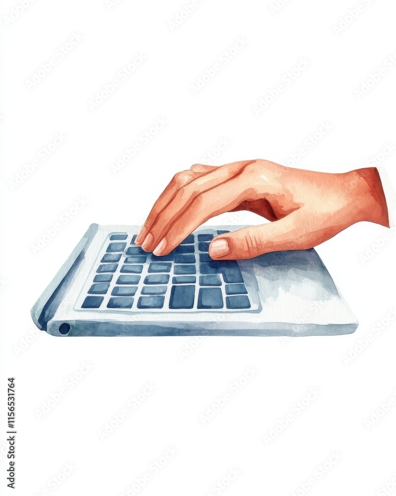 Hands typing on a keyboard during a productive work session in a modern office environment. Hands typing on a keyboard during a productive work session in a modern office environment.