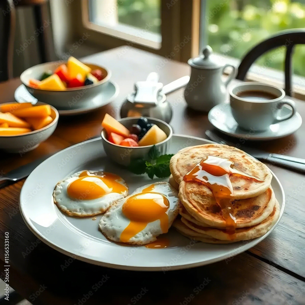 breakfast on the table breakfast on the table