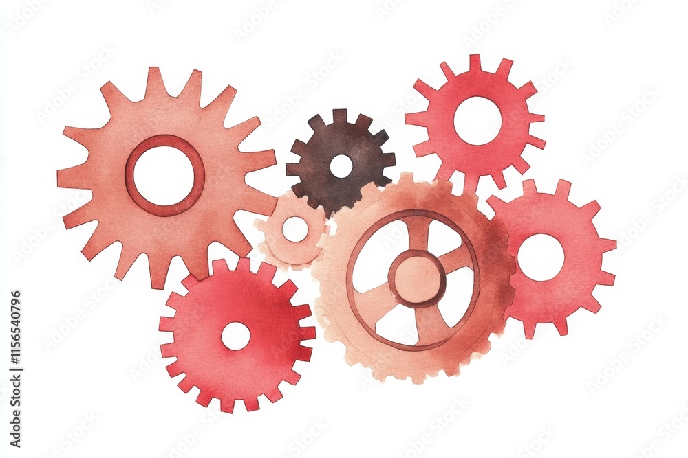 Gears interlocking with precision, showcasing power and harmony in mechanical engineering. Gears interlocking with precision, showcasing power and harmony in mechanical engineering.