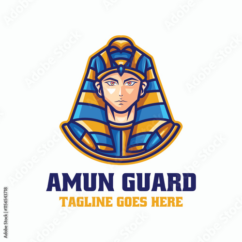 Amun Guard Simple Mascot Logo