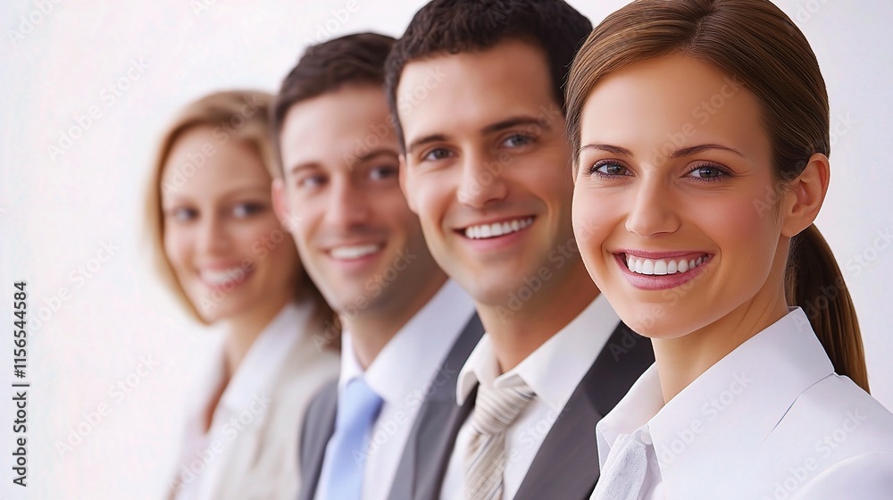 Happy and Successful Business Team Smiling and Standing Together Happy and Successful Business Team Smiling and Standing Together