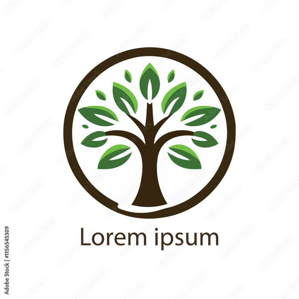 Obraz premium natural tree icon vector
