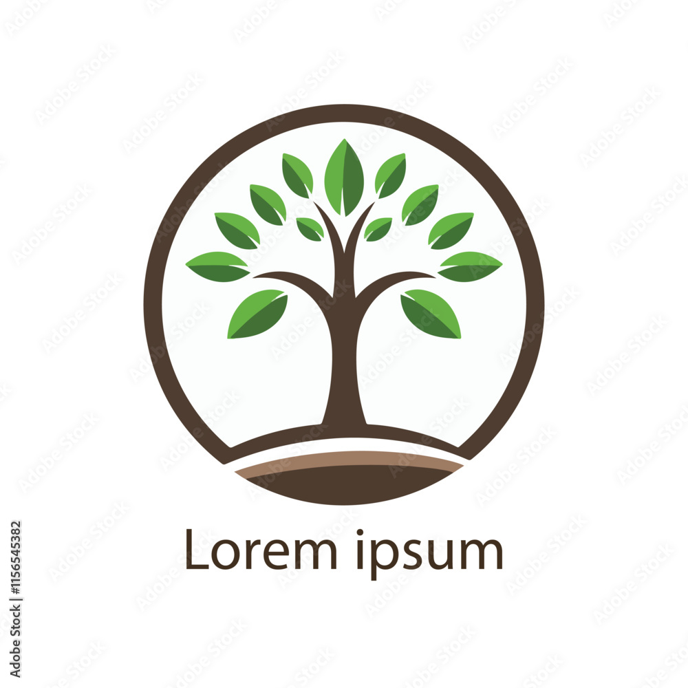 Obraz premium natural tree icon vector