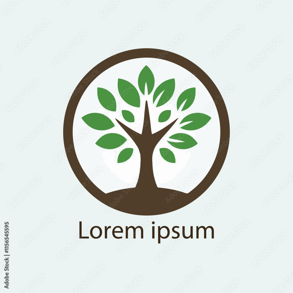 Obraz premium natural tree icon vector