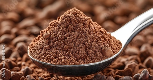 Cocoa Powder in Spoon Close-up Photography