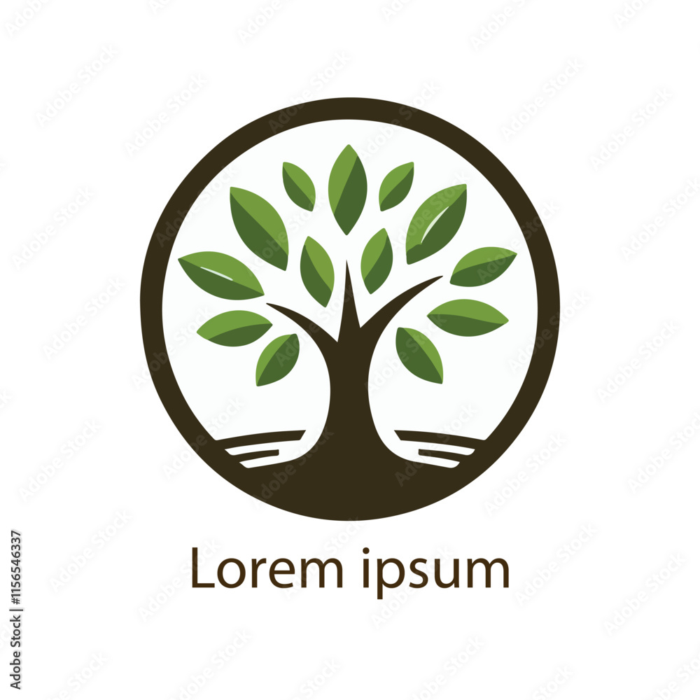 Obraz premium natural tree icon vector