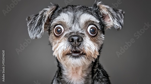 Astonished Canine: A Portrait of a Surprised Shih Tzu