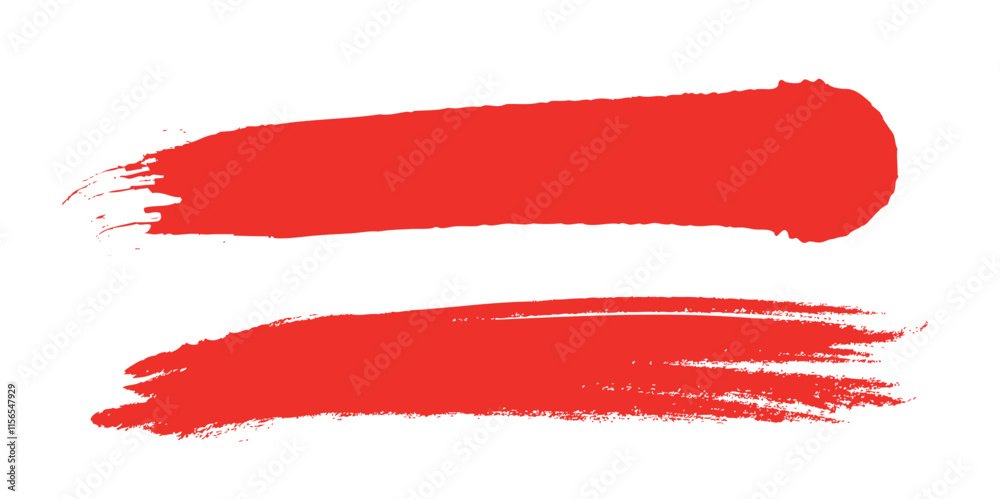 Obraz premium 正月素材、ブラシタッチ