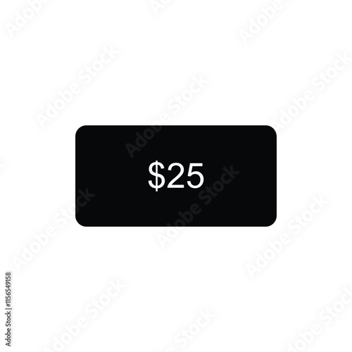 "Affordable $25 USD Sticker Vector Illustration - High-Quality Stock Vector | Adobe Stock"