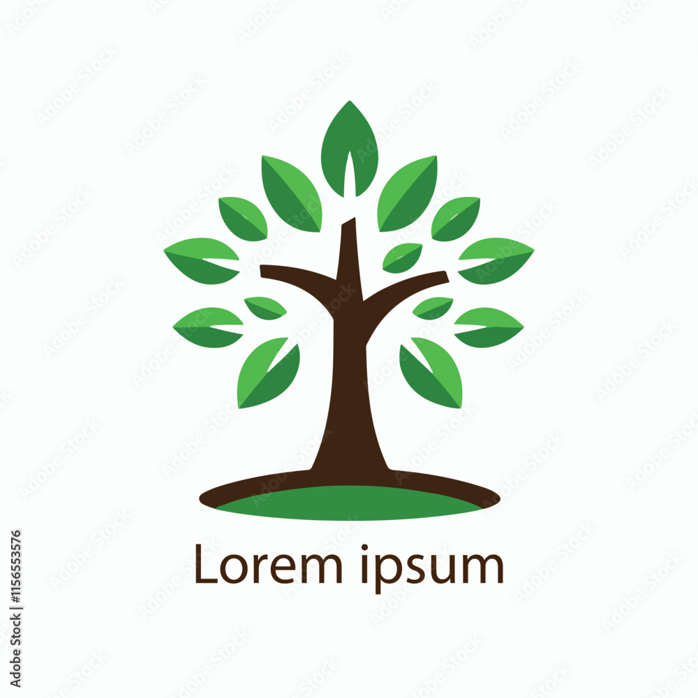 Fototapeta premium natural tree icon vector