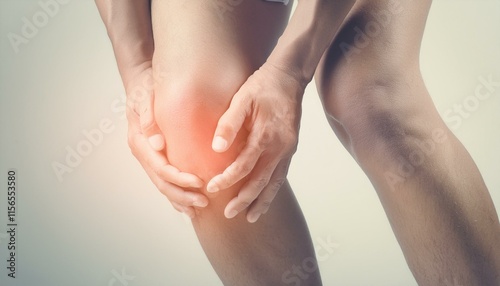 Images showing increasing knee joint swelling