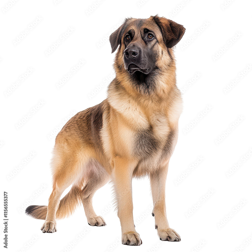 A majestic dog standing elegantly posed. transparent background A majestic dog standing elegantly posed. transparent background