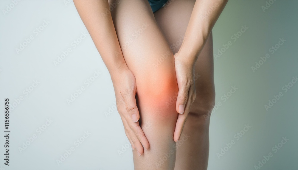 Images showing increasing knee joint swelling Images showing increasing knee joint swelling