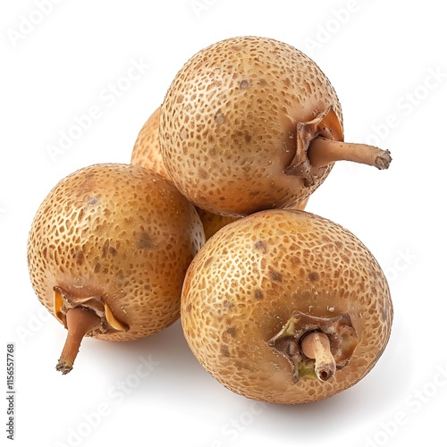 Santol fruit isolated on the white background. Clipping Path photo