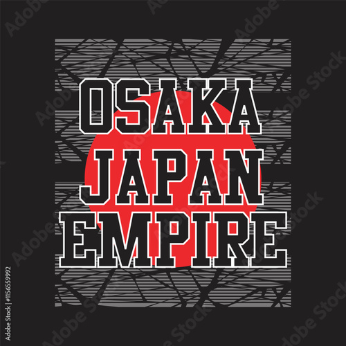 osaka japan empire,design typography vector illustration