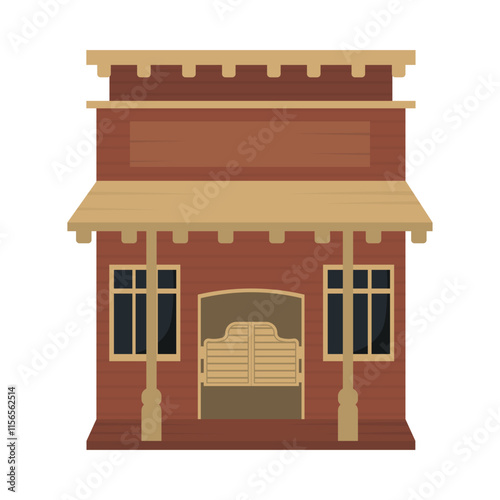 Wild West Building Vector Illustration - 05