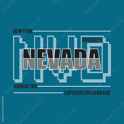 Photography nevada city design typography vector illustration
