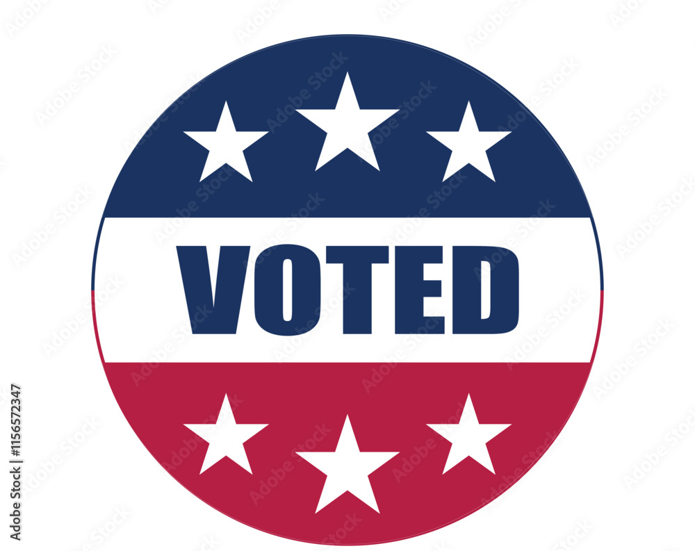 american election badge icon vector symbol american election badge icon vector symbol