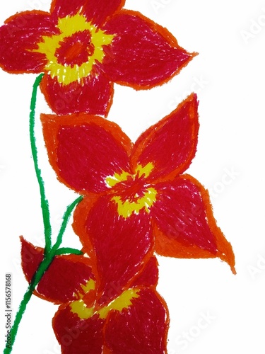 bouquet of red poppies