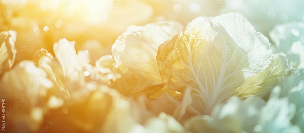 Freshly harvested white cabbage close up in a field with vibrant sunlight and empty space for text or advertising copy Freshly harvested white cabbage close up in a field with vibrant sunlight and empty space for text or advertising copy