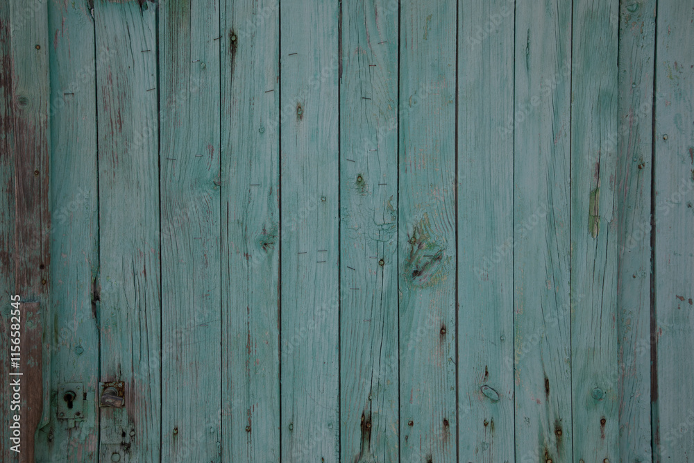 line textured green wood background of wooden planks blue fence facade line textured green wood background of wooden planks blue fence facade