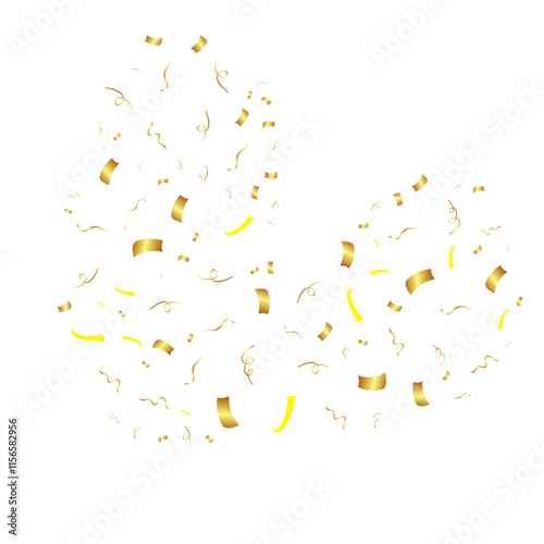 Flying Golden Confeti