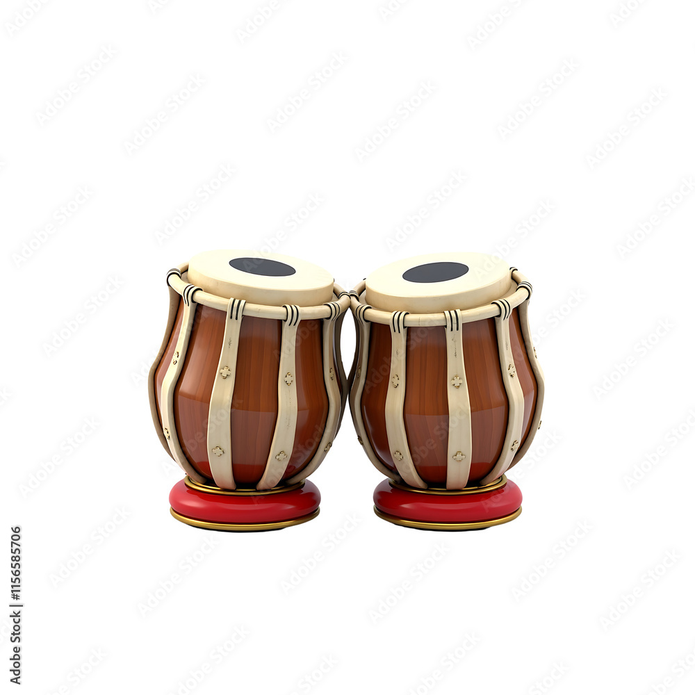 Pair of Traditional Indian Tabla Drums Isolated on Black on transparent background. Pair of Traditional Indian Tabla Drums Isolated on Black on transparent background.