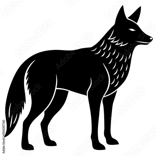 Coyote Silhouette vector illustration