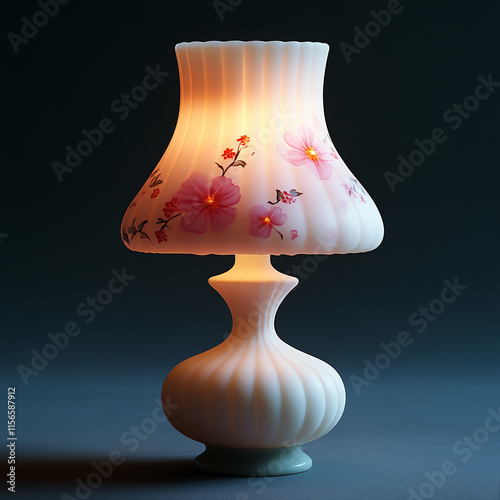 3d Cute Render Antique Lamp Soft Candleligh photo