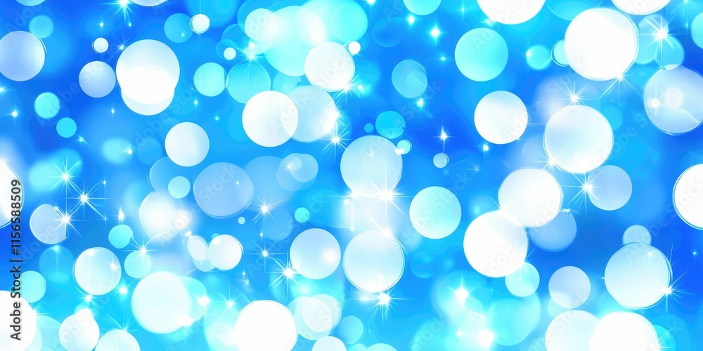 Abstract blue bokeh background with bright circles and sparkles. Abstract blue bokeh background with bright circles and sparkles.