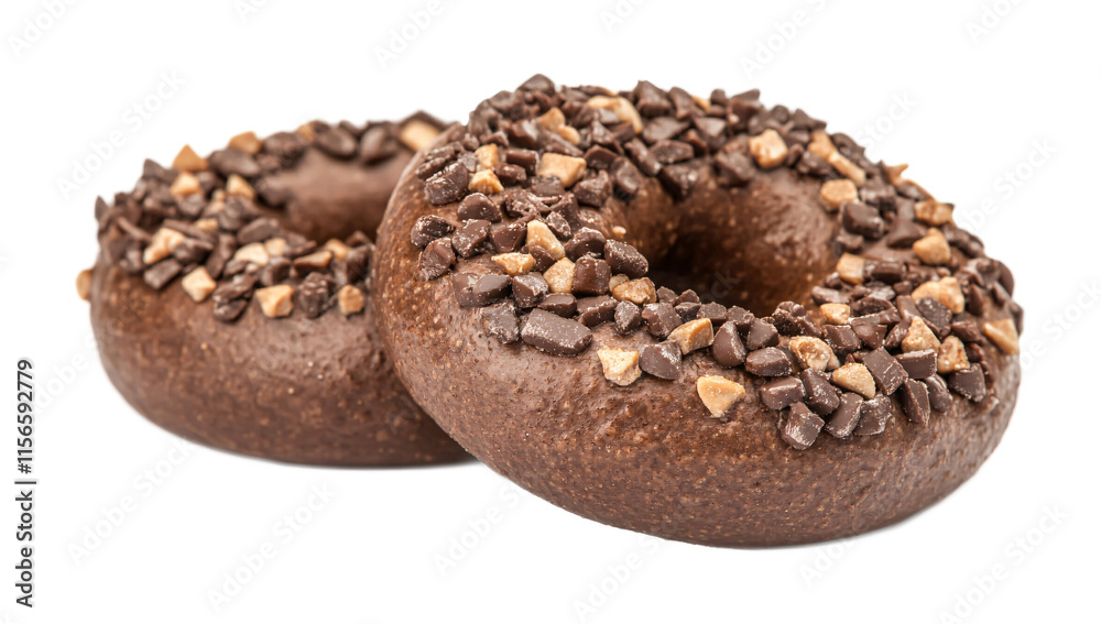 Bagel Isolated on White Background - Breakfast Delight Bagel Isolated on White Background - Breakfast Delight