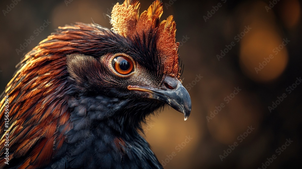 Majestic Helmeted Guineafowl Portrait: A Close-Up of Nature's Beauty Majestic Helmeted Guineafowl Portrait: A Close-Up of Nature's Beauty