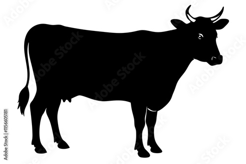 Cow Silhouette vector illustration