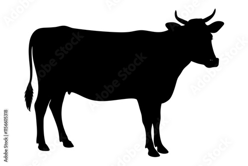 Cow Silhouette vector illustration