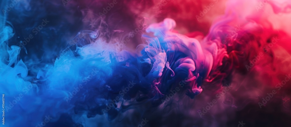Abstract swirling blue and red smoke. Abstract swirling blue and red smoke.