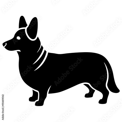 Corgi Silhouette vector illustration