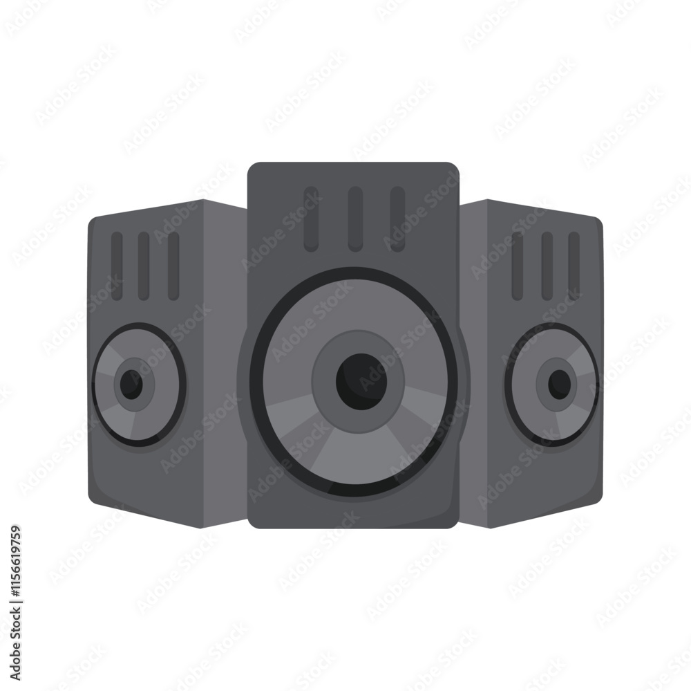 Multimedia Vector Illustration - Speaker Multimedia Vector Illustration - Speaker