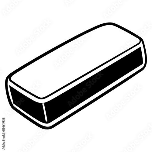 Eraser Line Art Vector Design
