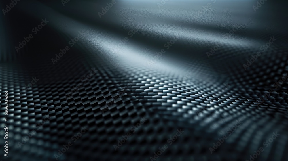 Close-up of textured black fabric with a smooth, wave-like appearance. Close-up of textured black fabric with a smooth, wave-like appearance.