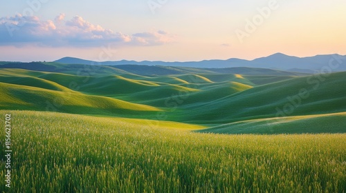 Sunset over Green Hills