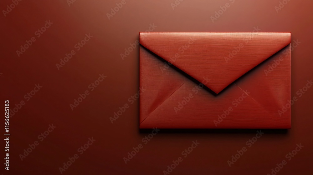 Festive red envelope design with clean golden accents and open text area for holiday corporate branding 3D with elegant and modern look Festive red envelope design with clean golden accents and open text area for holiday corporate branding 3D with elegant and modern look