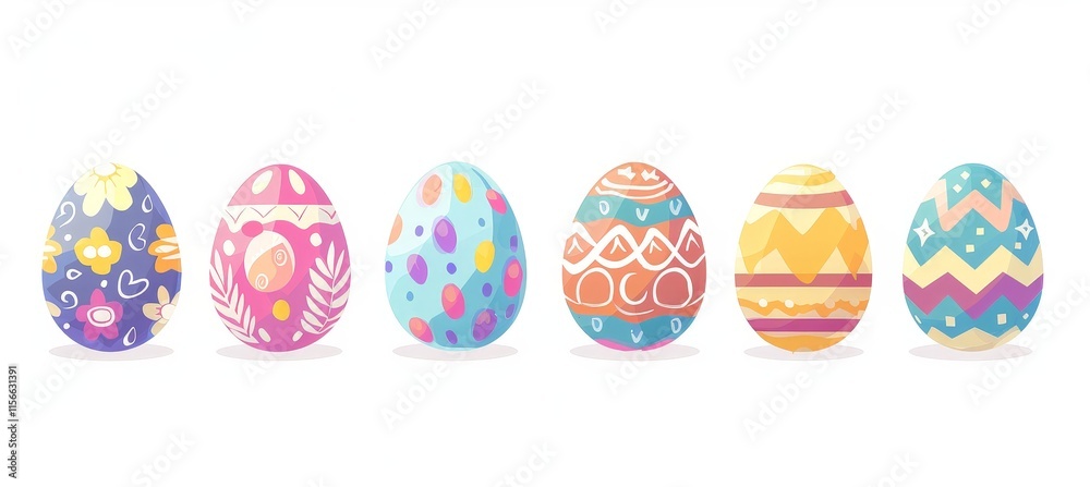 Colorful Easter Eggs Colorful Easter Eggs