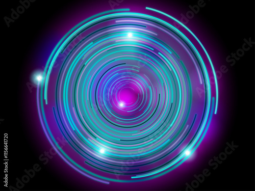 サイバーパンク風背景素材（ピンク×ブルー）