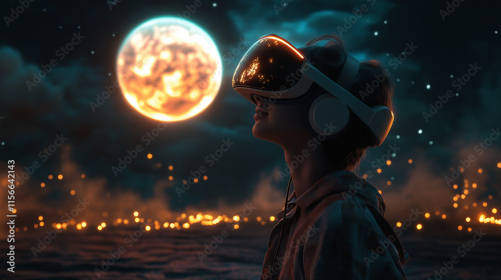 Obraz premium Exploring virtual reality therapy innovative treatment options for mental health immersive environments personal perspective