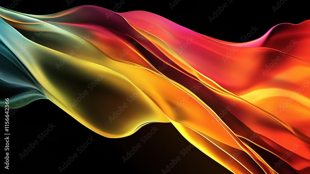 Fototapeta premium Vibrant Abstract Fluid Gradient Design for Creative Cover Template