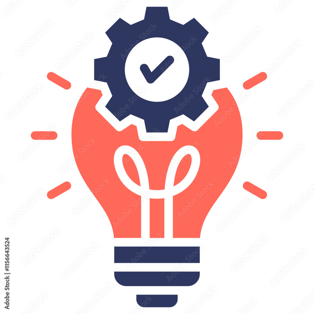 Fototapeta premium Solution Icon